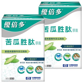 Sinphar 杏輝醫藥 YouBest 優倍多 苦瓜胜肽膠囊 專利苦瓜胜肽 含鋅 秋葵萃取物 墨角藻膠, 60顆, 2盒