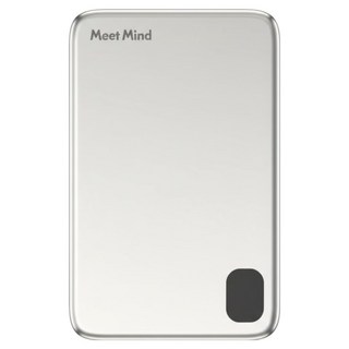 Meet Mind 薄形3合1磁吸行動電源, 最高15W無線充電, 單一商品, 鋁合金 銀色