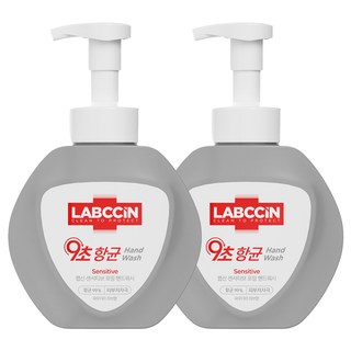 랩신 센서티브 핸드워시 파우더리 허브향, 500ml, 2개