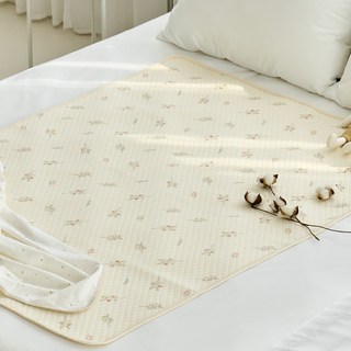 agazzang 幼兒防滑棉質防水墊 花朵款 M(100*60cm) 1個