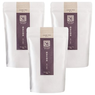 恩品禮茶 100%黃金牛蒡茶片 200g 3包 - 無咖啡因、富含膳食纖維 台灣產, 1入