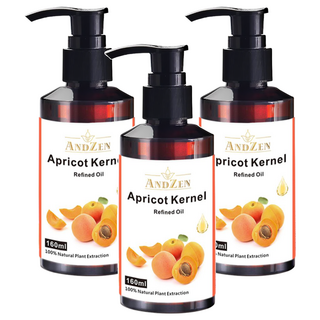 ANDZEN 安得仁 保濕按摩基底油 杏桃核仁油, 3個, 160ml