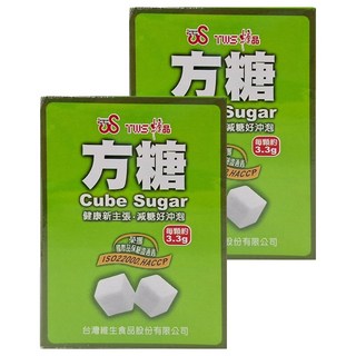 TWS 維生 方糖, Cube Sugar, 健康新主張, 國際品保驗證通過ISO22000 HACCP, 340g, 2盒