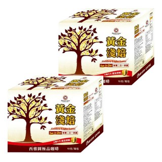 BARISTA COFFEE 西雅圖 黃金淺焙二合一 口感滑順, 19g, 15包, 2盒