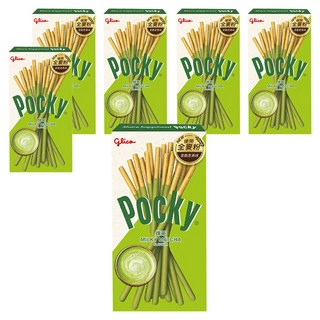 glico 格力高 Pocky 百奇 抹茶棒，全新麥粉 更脆更美味, 28g, 6盒