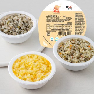 짱죽 냉장 이유식 후기(11~12개월부터) 진밥 B세트, 달콤돼지진밥 + 흰살연육단호박진밥 + 한우소고기필라프 + 소고기흰콩진밥, 800g, 1세트