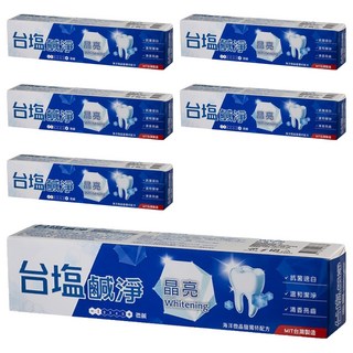 TAIYEN 台塩生技 鹹淨晶亮牙膏 150g, 6條