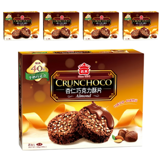 義美 杏仁巧克力酥片 牛奶巧克力, 280g, 5盒
