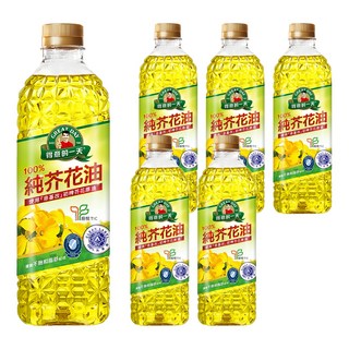 得意的一天 100%純芥花油, 嚴選非基改芥花種籽榨出, 油質透亮安定, 適合各種烹飪方式, 1L, 6瓶