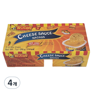 Ricos 玉米片起司醬, 100g, 4個