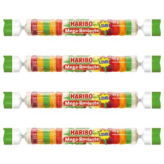 HARIBO 鈕扣Q軟糖 爆酸水果風味 45g, 4條