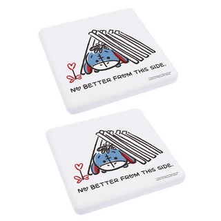 收納王妃 Tsum硬式珪藻土杯墊 方 2個, 屹耳小窩, 1組