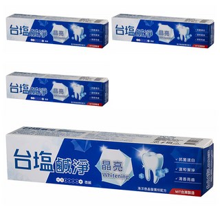 TAIYEN 台塩生技 鹹淨晶亮牙膏 150g, 4條