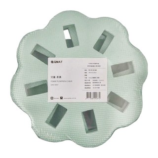 QMAT 南瓜椅 兒童家具，24cm*21.5cm, 淺綠 + 綠, 1個