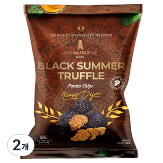AROMATRUFFLE Black Summer黑松露洋芋片 蜂蜜Dijon, 45g, 2個