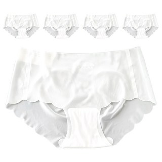 冰絲面膜內褲 XL (47x30x20cm) 5件一組 12g超輕量, 白色