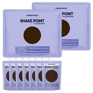 Miachu Shake Point 牛奶巧克力味蛋白粉 7入, 2個, 280g