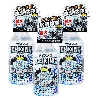 白元 IC KING 衣物涼感噴霧 勁涼薄荷, 300ml, 3瓶