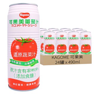 KAGOME 可果美 蕃茄汁, 490ml, 24罐