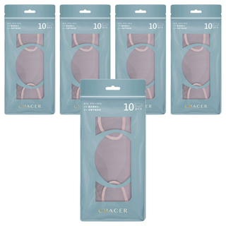 CHACER 佳和口罩 成人4D立體醫用口罩, 薰衣草紫, 10片, 5包