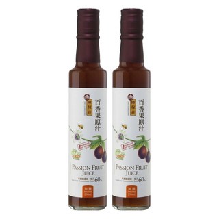 陳稼莊 百香果原汁 加糖, 250ml, 2瓶