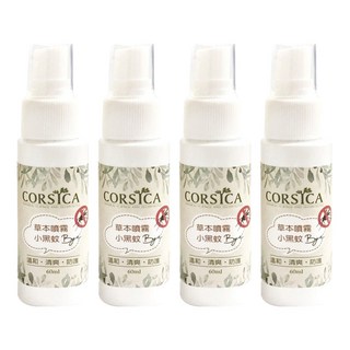 CORSICA 科皙佳 小黑蚊清涼噴霧, 60ml, 4瓶