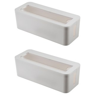 comet 延長線插座整理盒, 白色, 2個