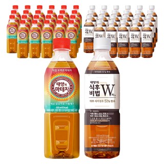 코카콜라 태양의마테차 24p + 태양의 식후비법 W차 24p, 500ml, 1세트