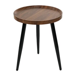 FAmILyLIFE 生活 木冶山居 Carmel圓形茶几 WO-001-WA 2.4kg 40cm, 胡桃木