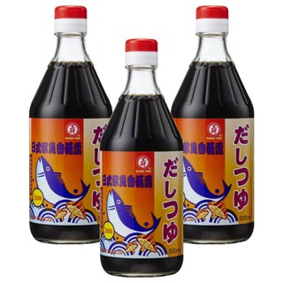 工研 日式柴魚香菇醬油露 500ml 2倍濃縮, 3瓶