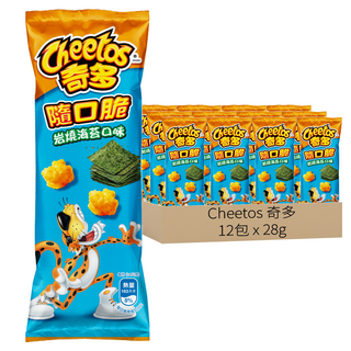 Cheetos 奇多 隨口脆 岩燒海苔口味玉米脆, 28g, 12包