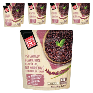 KITCHEN 88 泰國黑米即食飯6包 即食方便 營養豐富 健康美味, 150g, 6包