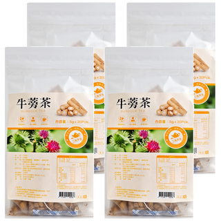 牛蒡茶 5g x 30包 三角茶包, 4袋