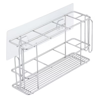 生活采家 LuxiRack 一家四口牙刷牙膏架 台灣製304不鏽鋼, 銀色, 1個