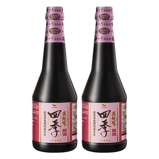 統一 四季 高純釀釀造醬油, 870ml, 2瓶