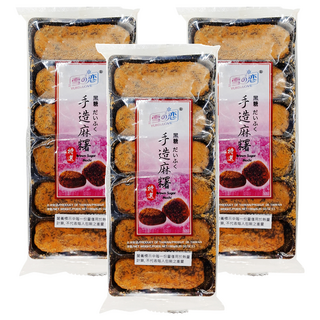 YUKI&LOVE 雪之戀 手造麻糬, 黑糖口味, 180g, 3包