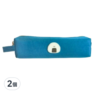 CCHING 青青文具 小長方筆袋, 2個, 青綠色