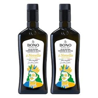 보놀리오 노벨로 논필터 엑스트라버진 올리브오일 블랙, 2개, 500ml