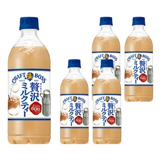 日本 BOSS 工藝奶茶, 600ml, 5瓶