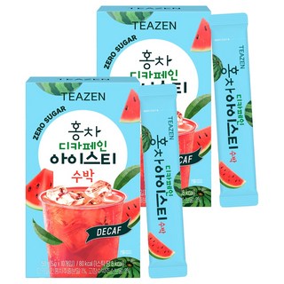 TEAZEN 茶禪 低咖啡因零糖西瓜冰茶, 5g, 2盒, 10條