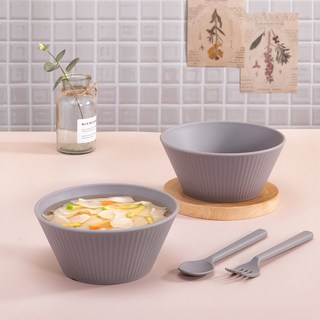 Ahtty home All The Plate 麵碗, 2個, 灰色