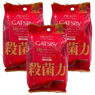 MANDOM 杰士派 殺菌止汗香體巾 無香味30片 體香濕巾/去除汗味/抑菌/便攜, 292g, 3包