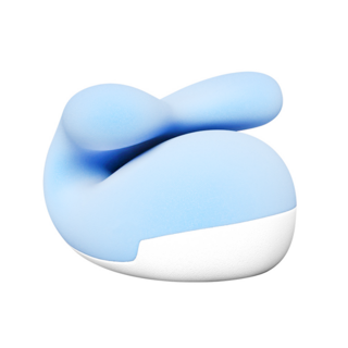 ANTIAN 小鯨魚記憶棉 兒童午睡枕, 藍色