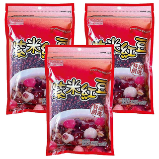 耆盛食品 紫米紅豆, 特級嚴選, 台灣出品, 500g, 3包
