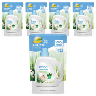 Probo 博寶兒 植萃溫和洗衣精 補充包, 1kg, 5包
