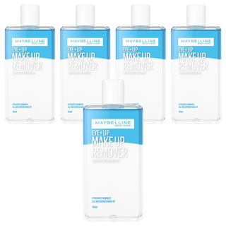 MAYBELLINE 媚比琳 台灣公司貨 輕柔眼唇卸妝液, 150ml, 5瓶, 5件