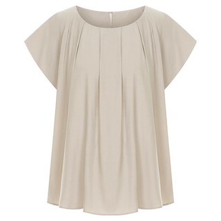 柔美細褶蓋袖上衣 V5B-CBL034