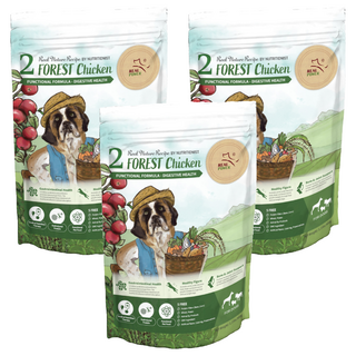 REAL POWER 瑞威 全犬2號 森林燉雞 500g 雞肉 乾飼料, 120億益菌+天然酵素，好消化, 3包