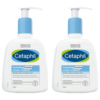 Cetaphil 舒特膚 全效泡泡潔膚乳 236ml 溫和清潔、深層保濕 敏感肌適用, 2瓶