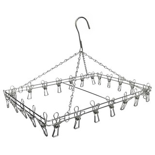 皇家 日式曬衣架 24夾 大(45 x 31 x 6.3cm), 1個, 不鏽鋼色